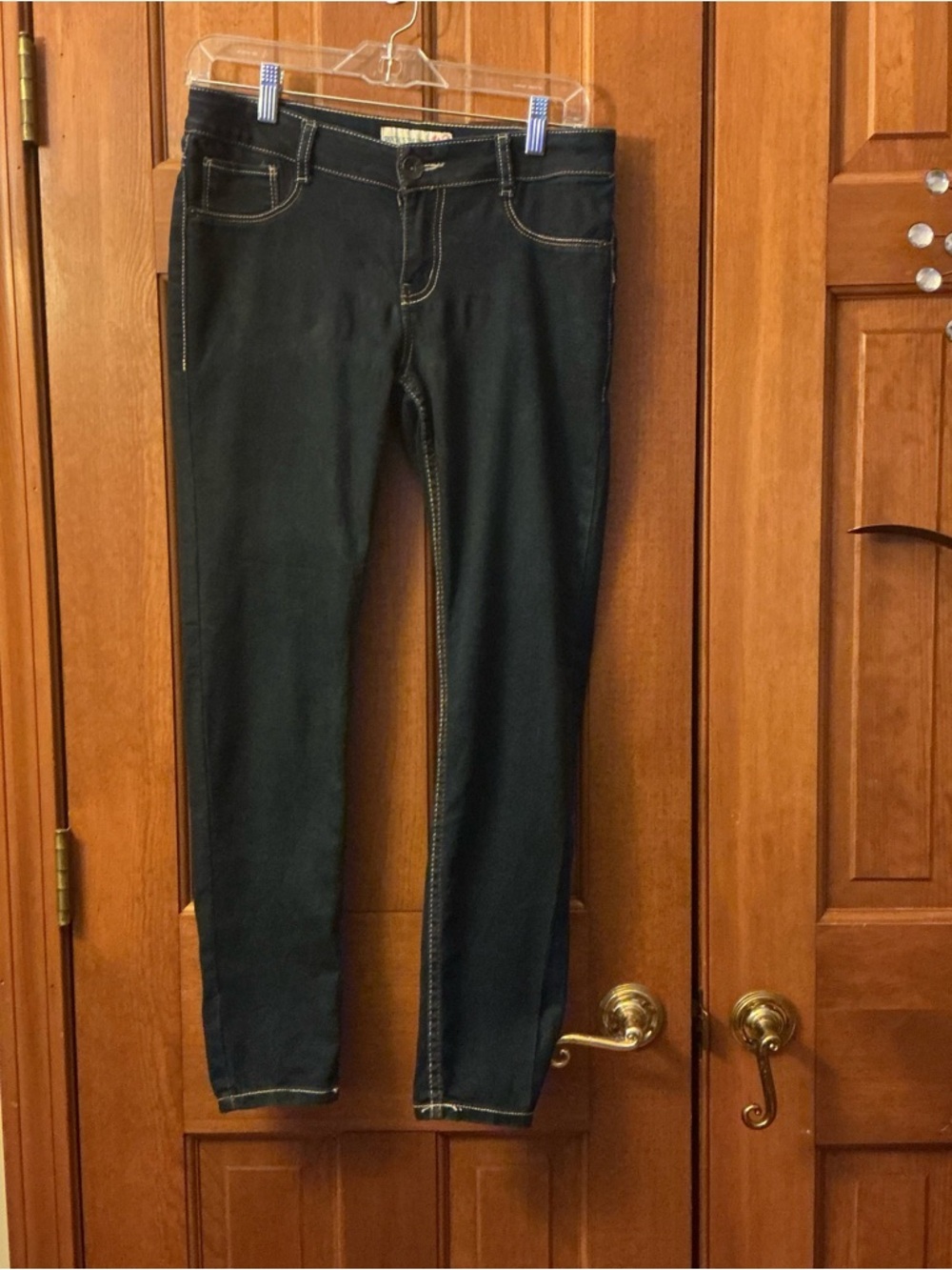 Paris blue low rise Stretch Skinny Jeans - dark blue